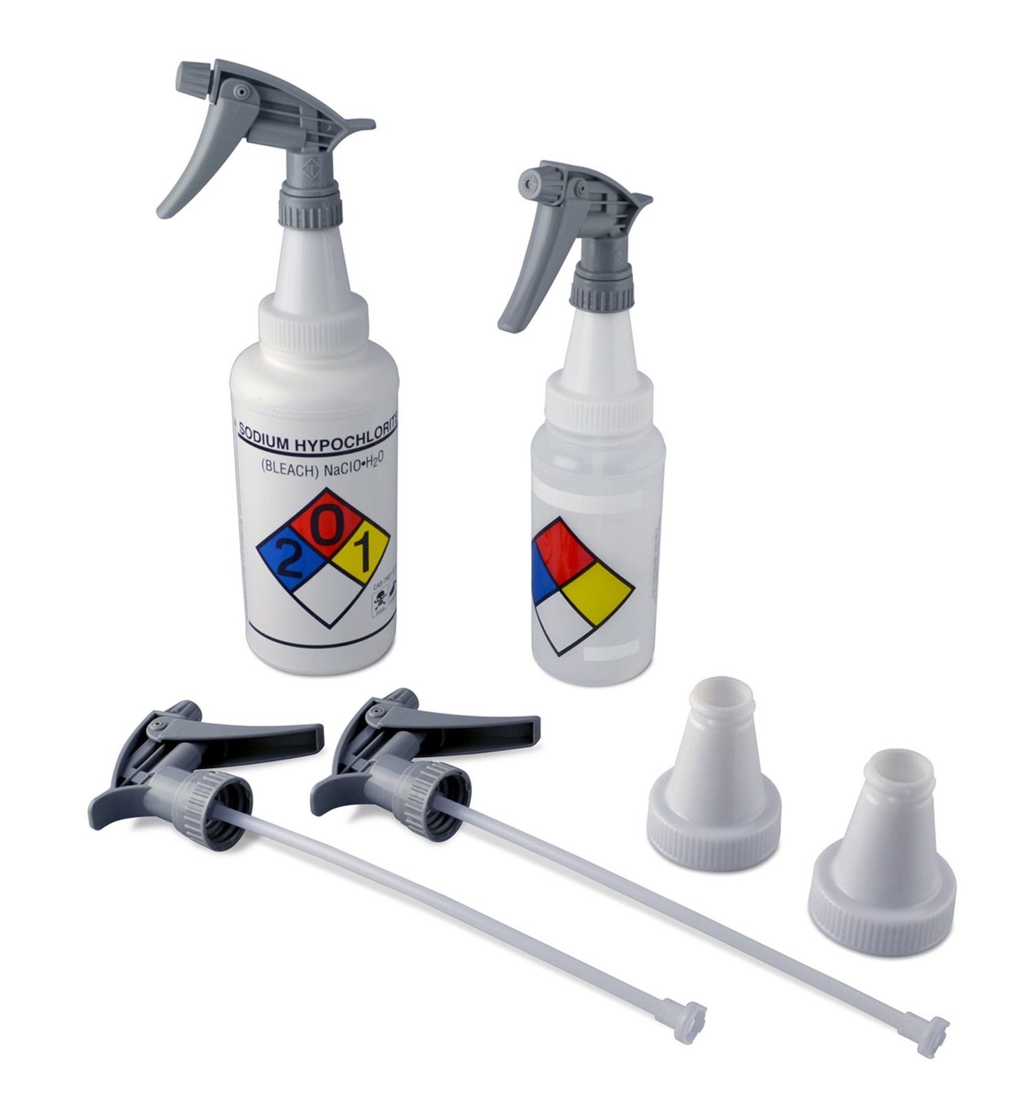 SP Bel-Art Polypropylene Trigger Sprayers w/ 53mm Adapters (Pack of 2) (F1162…