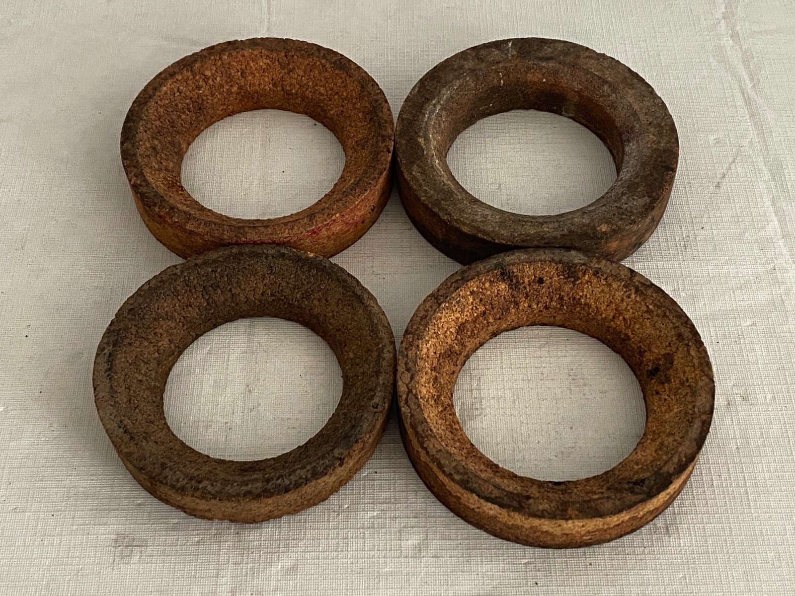 (4) Cork Ring Support For 1000-3000mL Round Bottom Flasks 140mm x 90mm x 30mm
