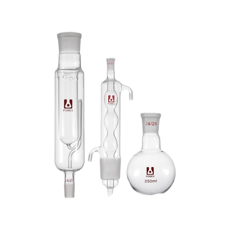 250ml Glass Extraction Kit: Soxhlet Determination Fat Chemistry Lab Glassware ca
