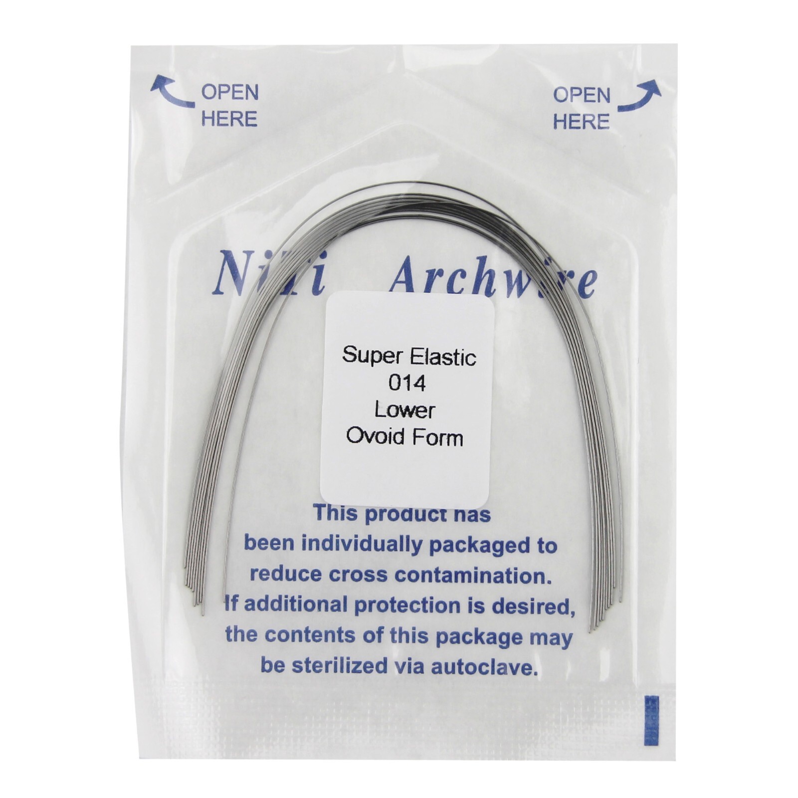 Orthodontic Arch Wire Niti Round Rectangular Ovoid Natural arcos de ortodoncia