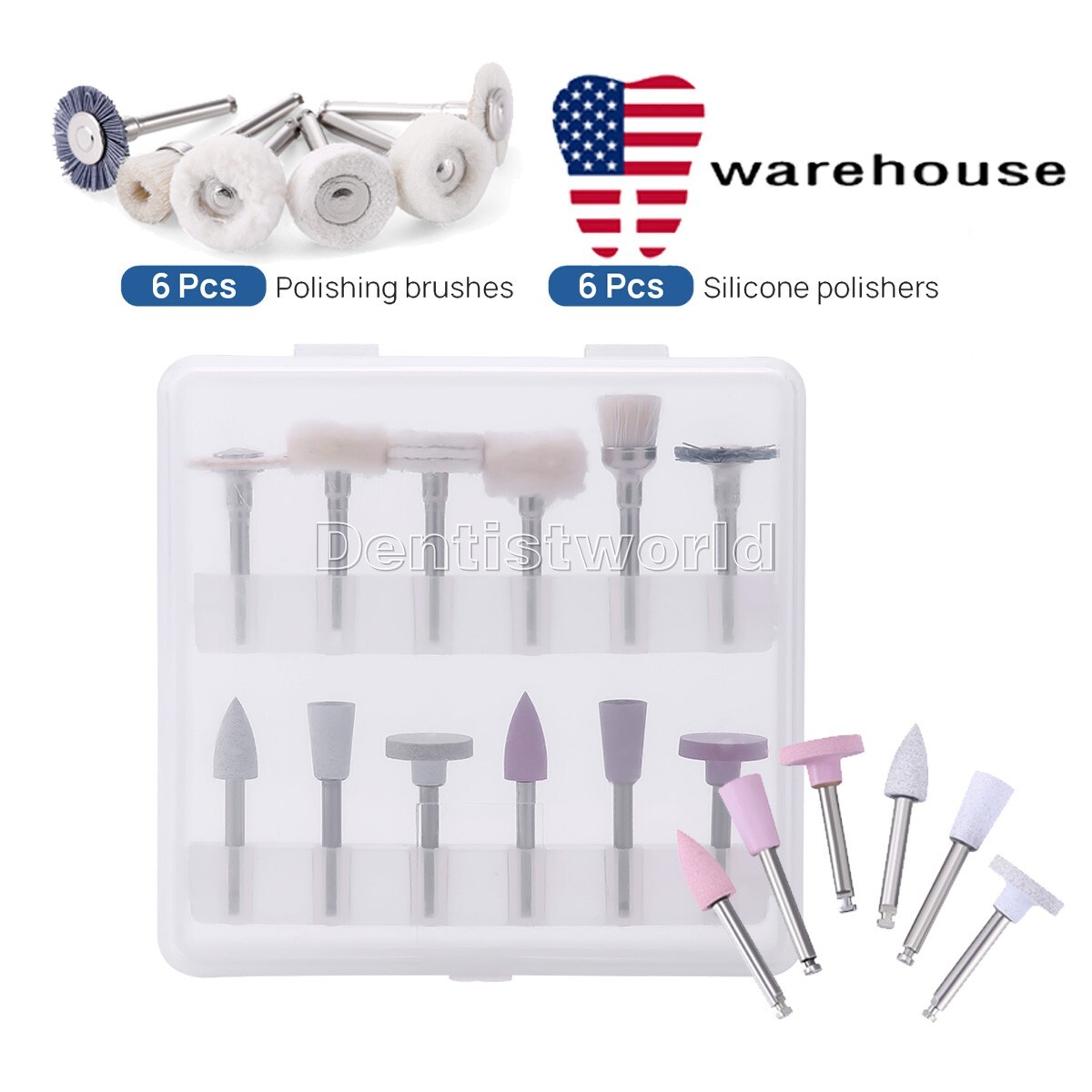 Dental Composite Polishing Kit RA Finishing&Polishing Fit Low Speed Handpiece