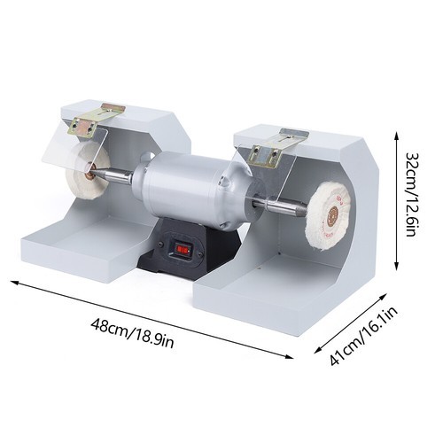 Lathe Buffing Grind Polisher Benchtop Dental Lab Grinder Polishing Machine 550W