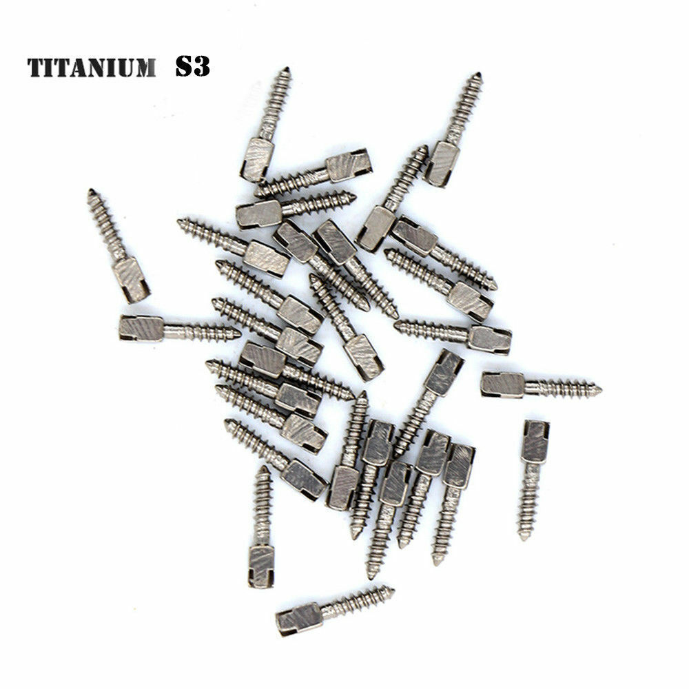 30Pcs Dental Conical Screw Posts Root Canal Pins Titanium Assorted All Size