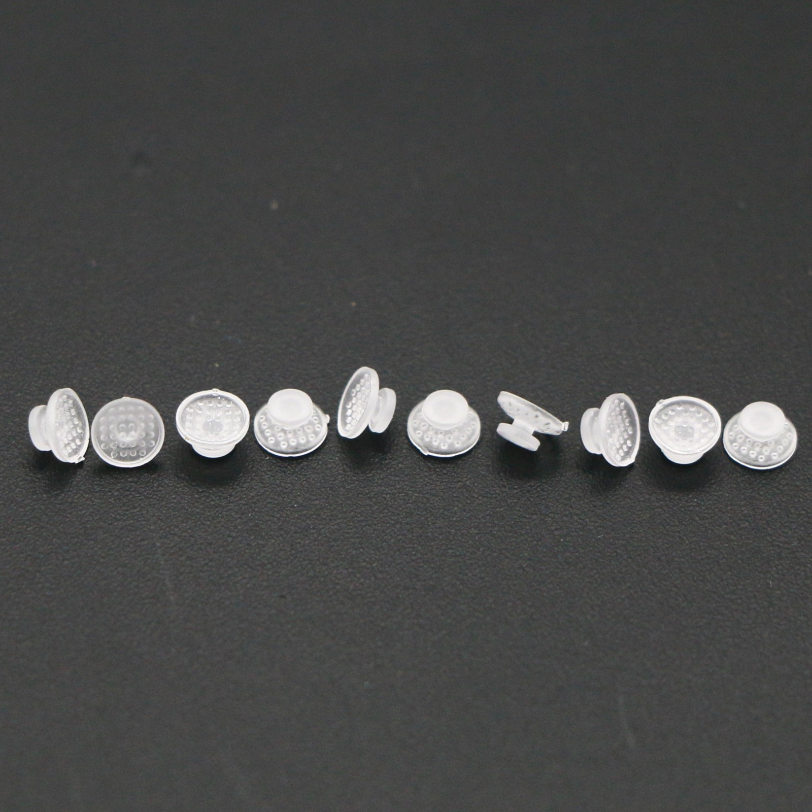 100Pcs Composite Dental Orthodontic Ceramic Clear Lingual Button Bondable Round