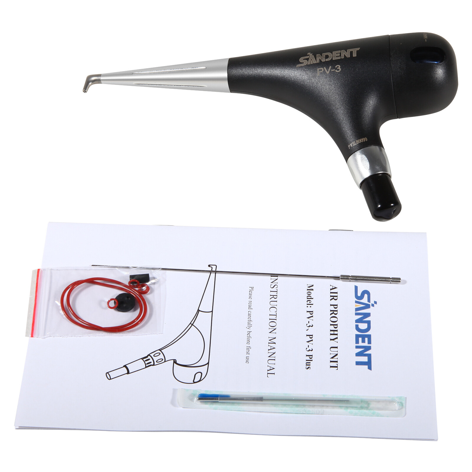 2pcs Dental 4Hole Air Prophy Flow Teeth Polishing Polisher Handpiece Hygiene PV3