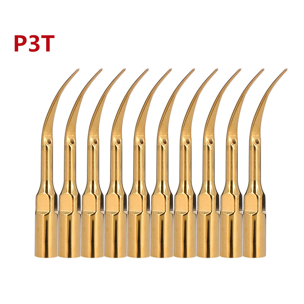 10PCS P3T Dental Ultrasonic Scalers Piezo Tips Fit for EMS Woodpecker Handpiece