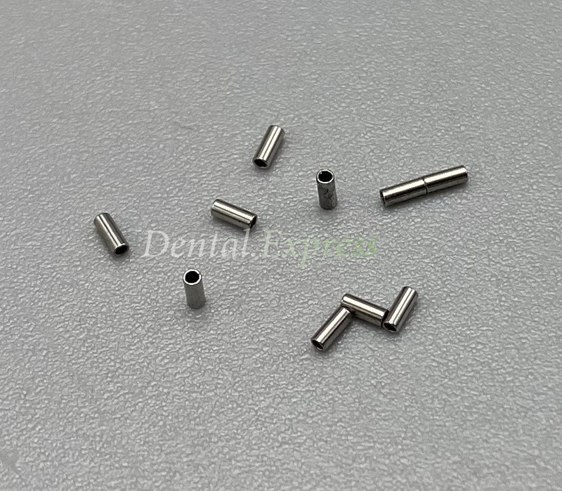 100 Dental Orthodontic Crimpable Hook Mini Stops tube Bracket Stopper 0.5/0.8mm