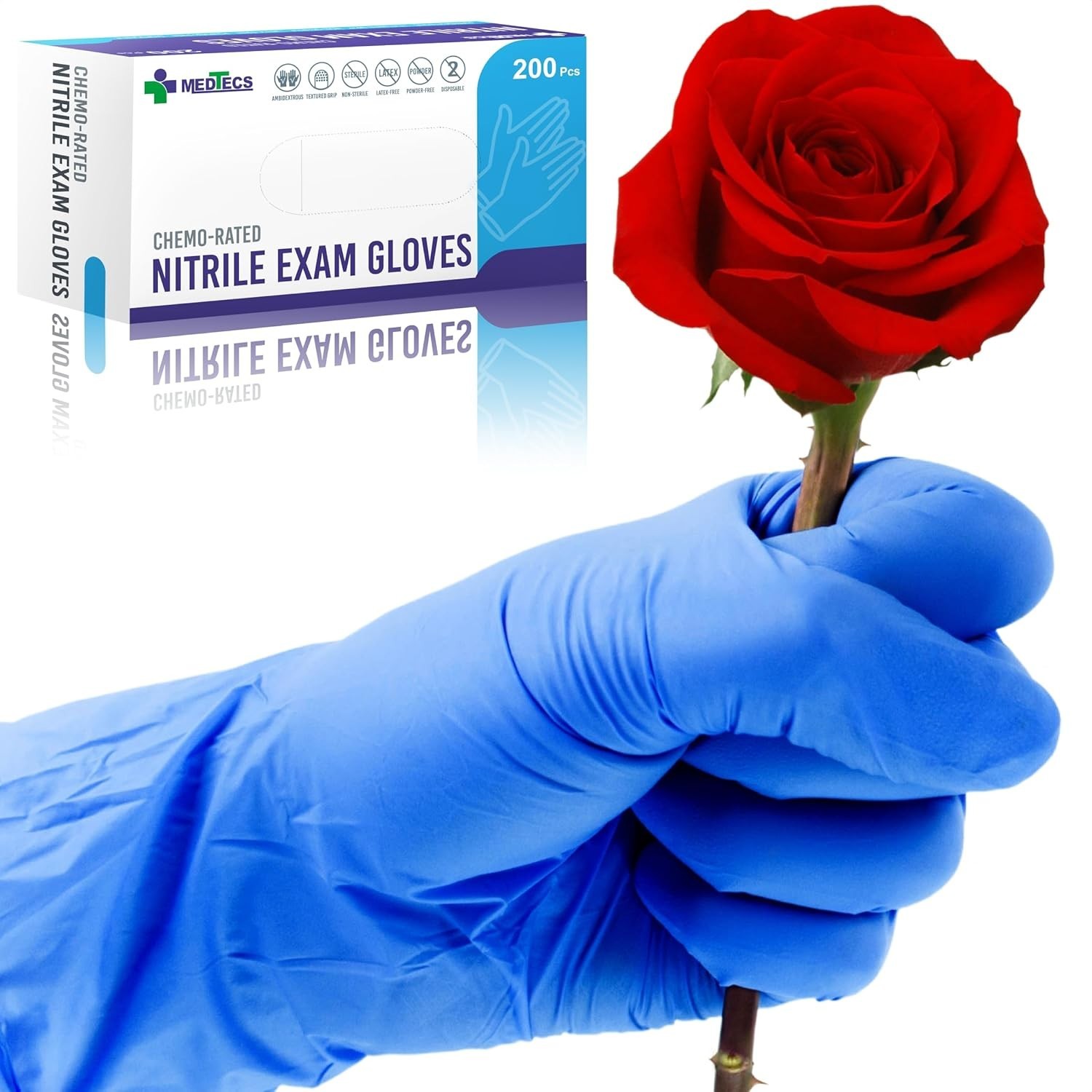 Nitrile Gloves Disposable – Available in 200 & 2,000 pcs – Medical Grade, Che…