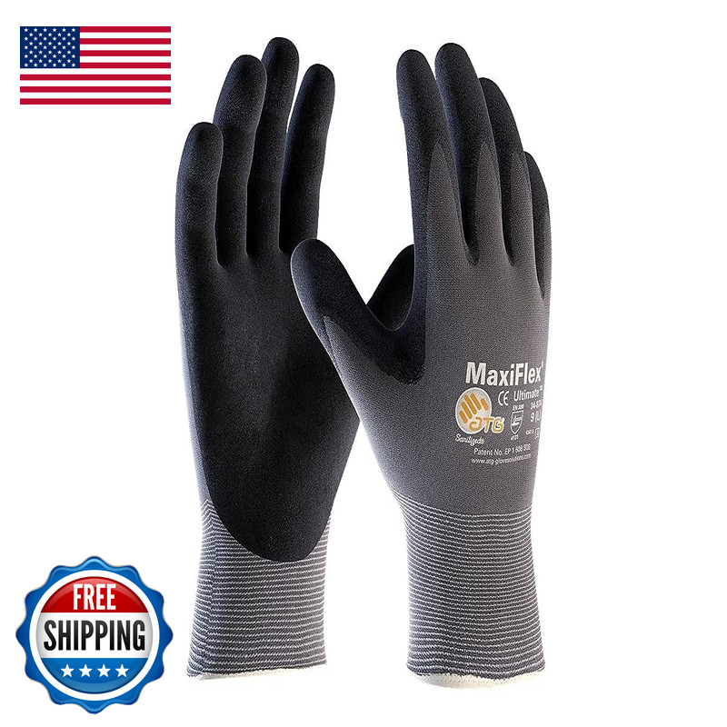 Givenchy Pip 34-844/Xl Maxiflex Endurance Knit Glove X-Large Gray Pack Of 12