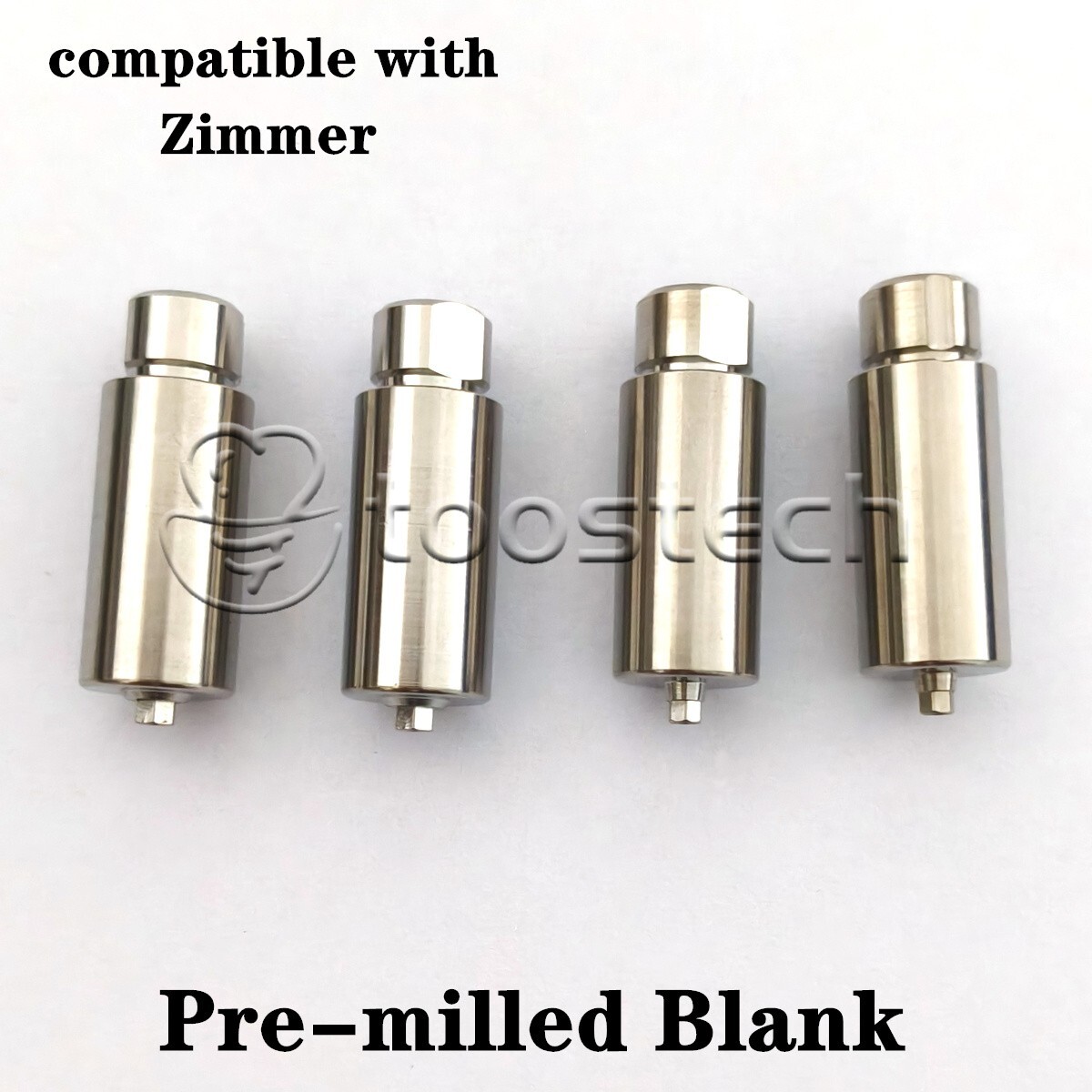 1 pcs titanium pre-milled blank compatible with Zimmer ARUM type 3.1/4.5 hex
