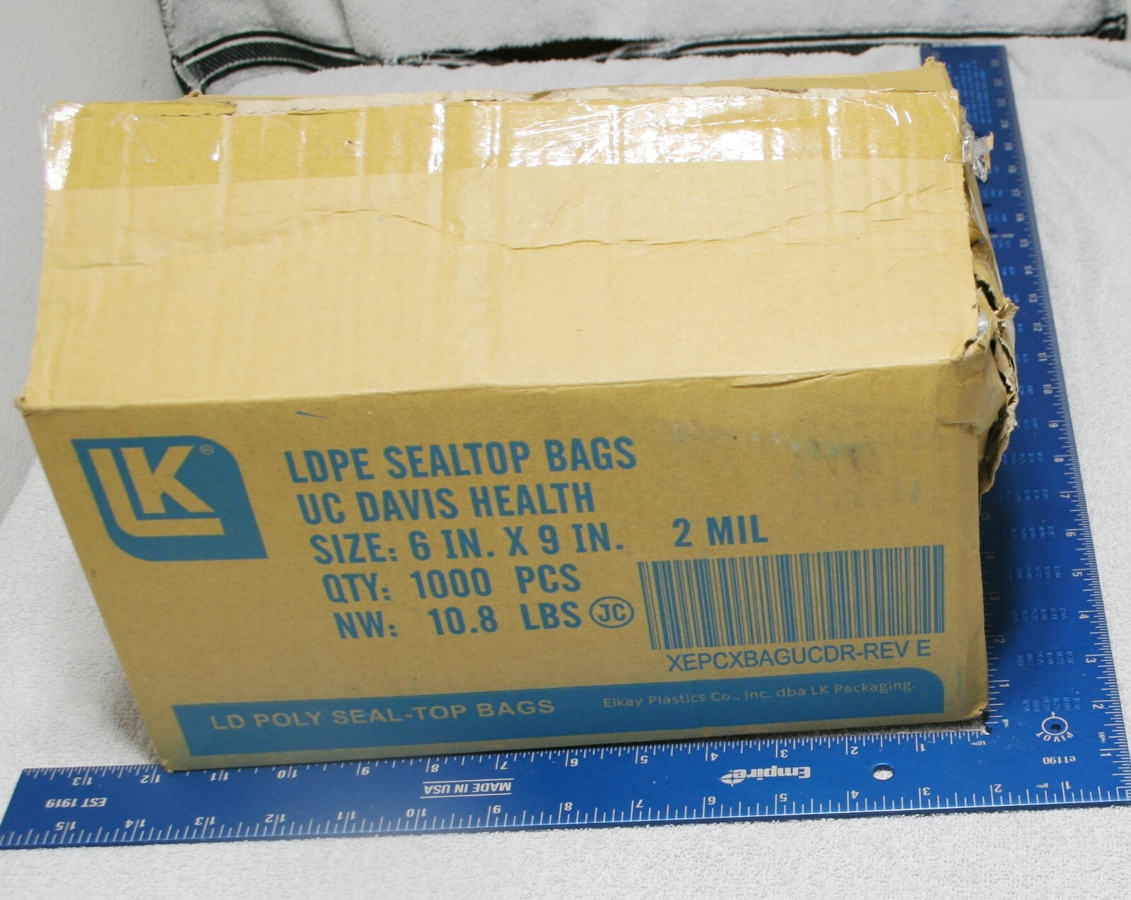 Clear Biohazard Specimen Transfer Sealtop Bags 2Mil Size 6×9 1000 bags LDPE