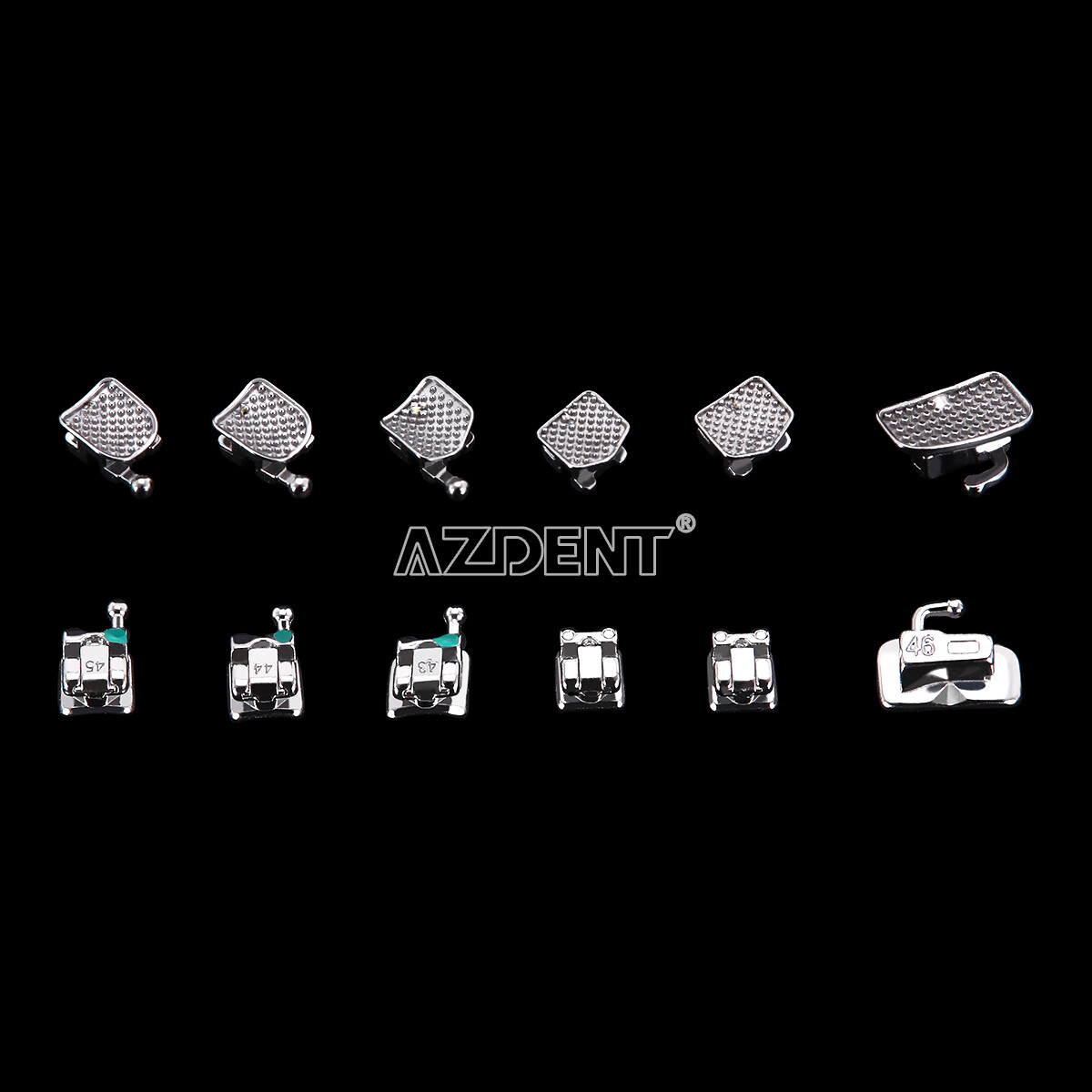 5 Kits Dental Brackets Passive Self Ligating Mini ROTH 0.022 345Hook+Buccal Tube