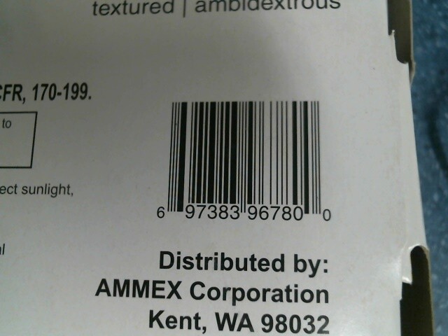 Ammex X3 Ultra Industrial Blue Nitrile Gloves, Medium, 100 Gloves, FREE SHIPPING