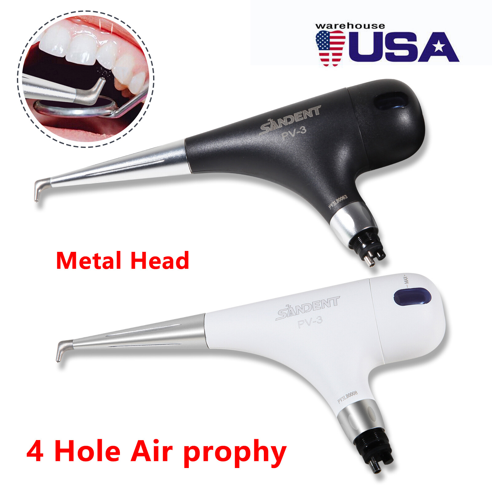 Dental Air Polisher Teeth Polishing Handpiece Hygiene Prophy Air Prophy Unit DL