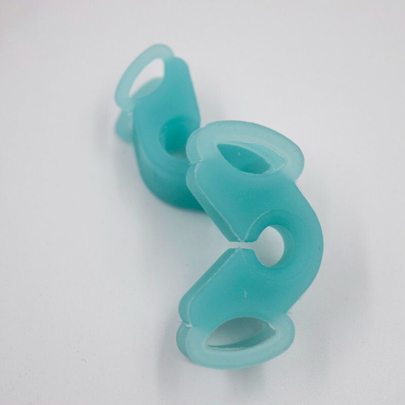 2 Kits Dental Mouth Bite Block Rubber Silicone Mouth Opener Latex Prop Model ﻿