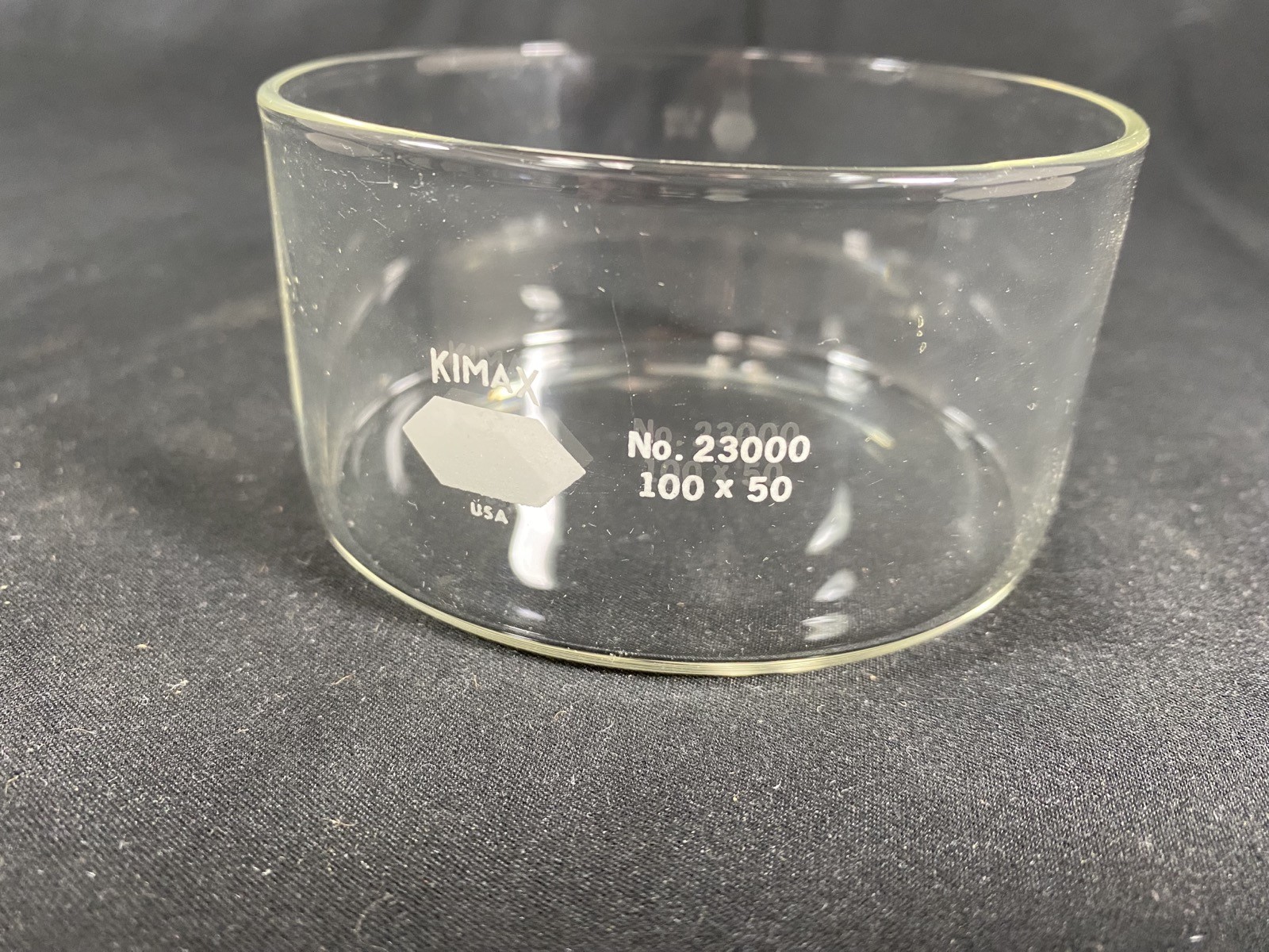 KIMBLE KIMAX 340mL 100 x 50mm Glass Crystallization Dish 23000-10050
