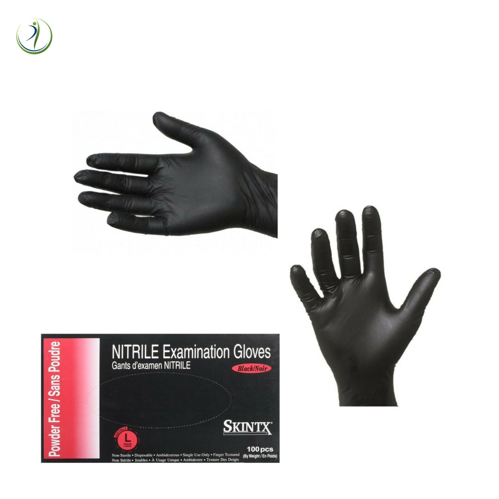 Nitrile Black Disposable Examination Gloves Powder-Free Dental Medical 5 Mil Box