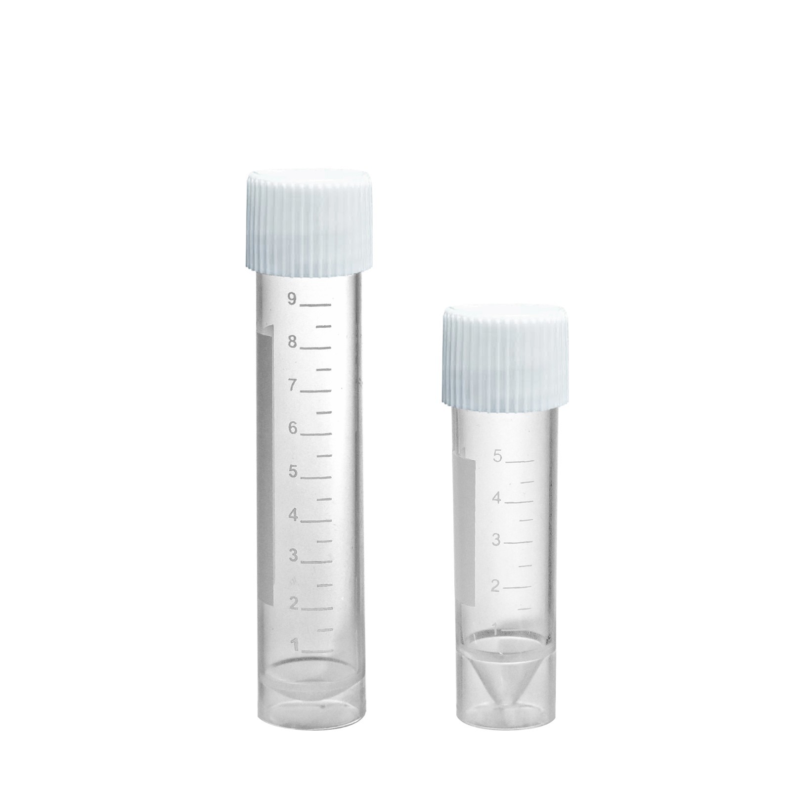 Medical Lab Transport Tubes, 5mL, , w/ attached screw-cap, sterile, 1000 tubes
