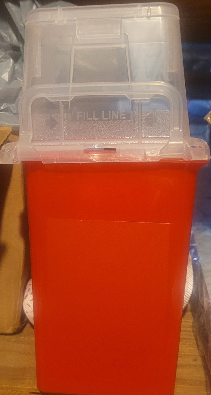 Quart Sharp’s Container Red Safety Portable Box