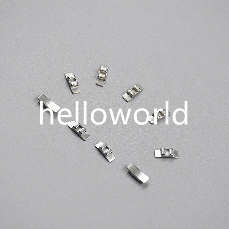 5 Packs New Orthodontic Accessory Dental Metal Lingual Sheath No Hook Bondable