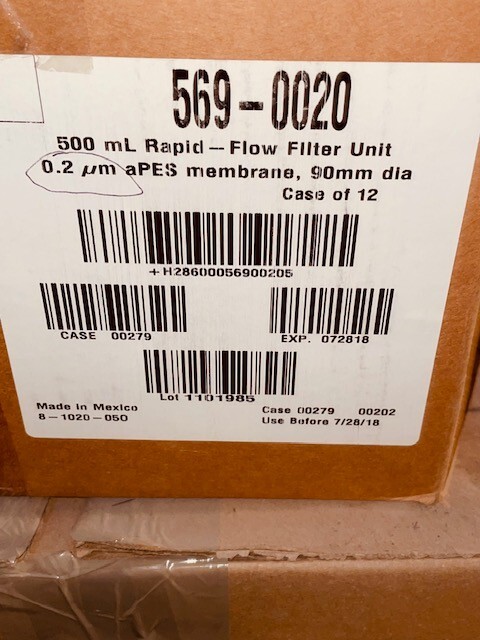 THERMO SCIENTIFIC NALGENE 500ML RAPID FLOW FILTER UNIT 90MM 569-0020