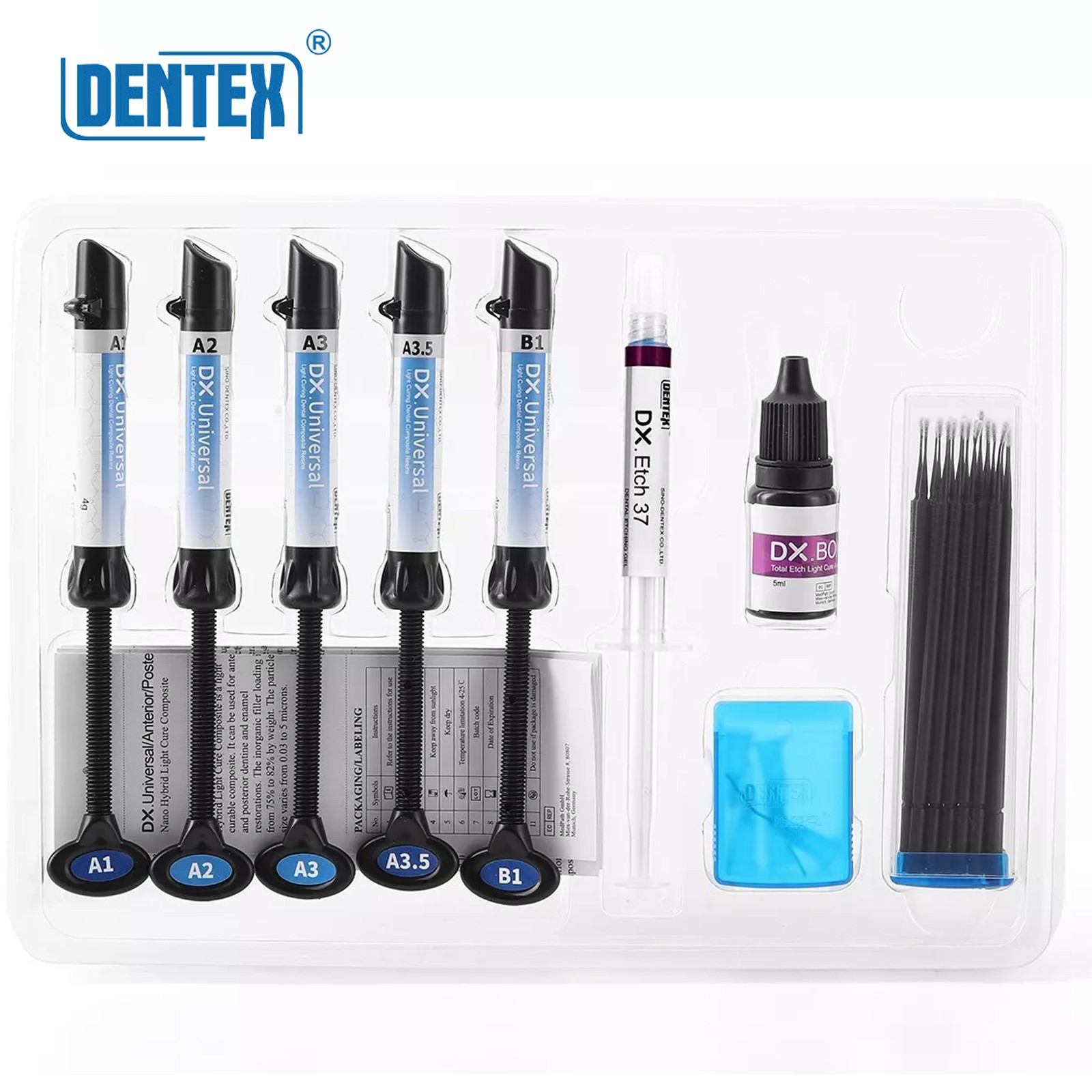 DX Dental Universal Light Cure Composite Resin A1,A2,A3,A3.5,B1 Shade 4g