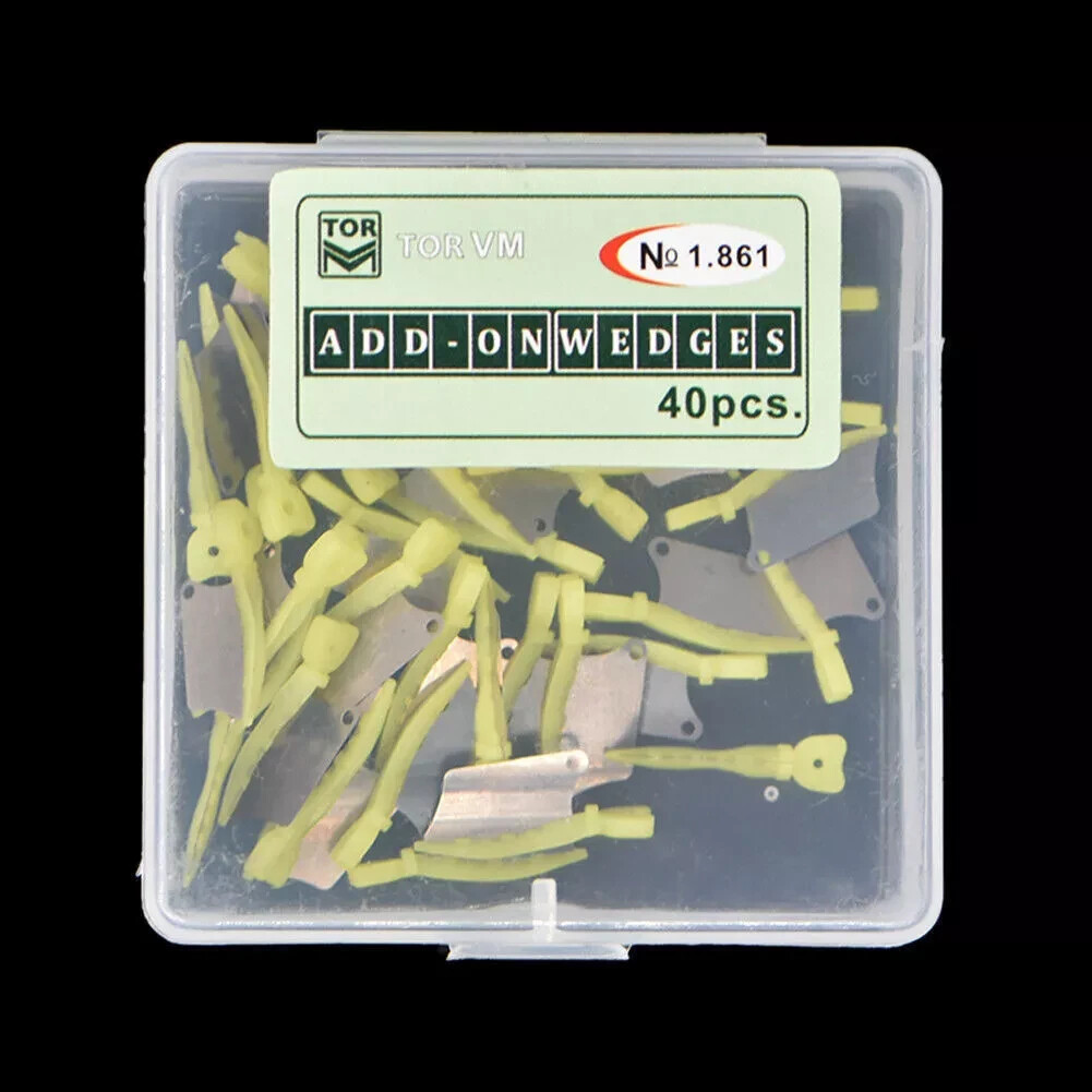 40Pcs Dental Prime Teeth Interproximal Wedge with Protection Small Green Plastic
