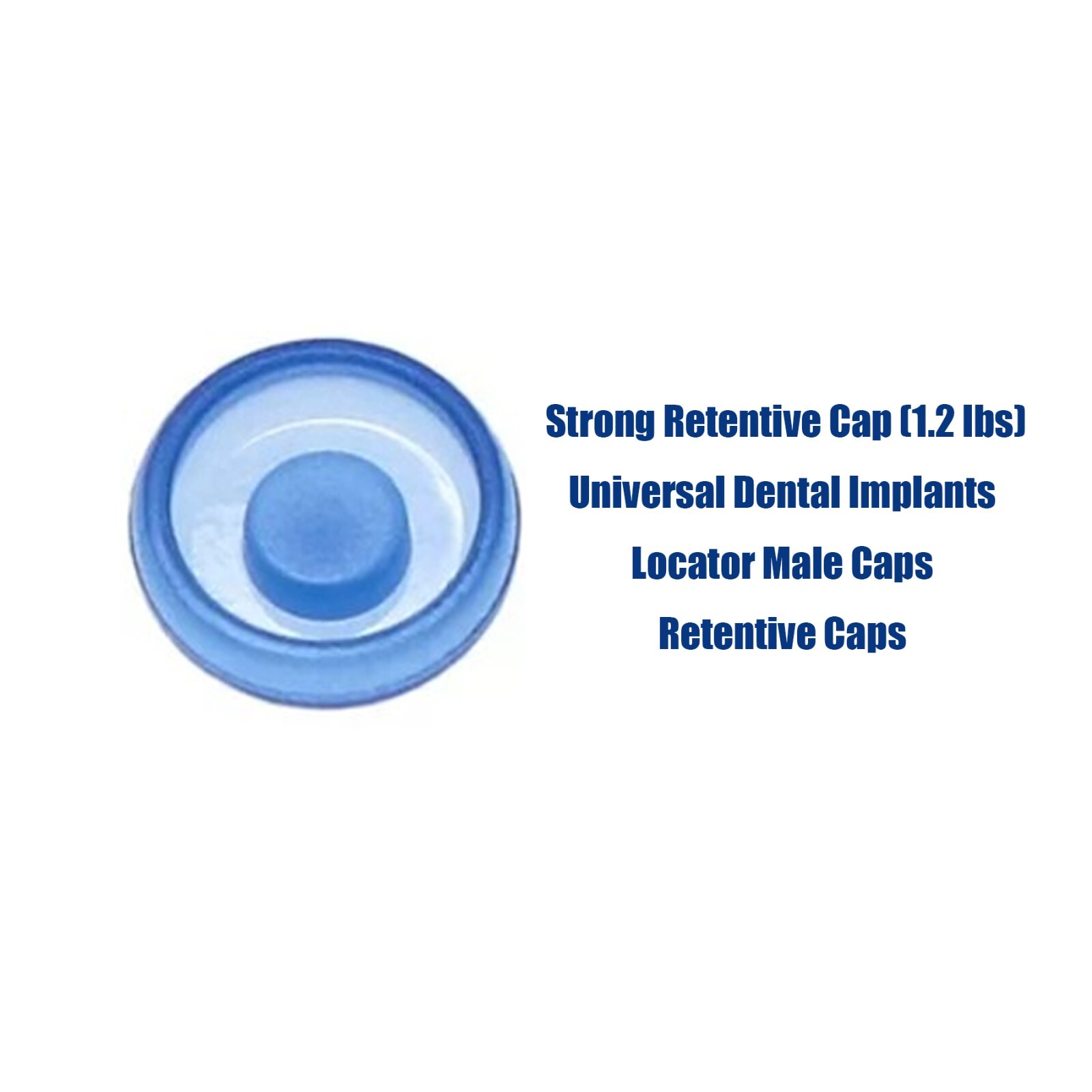 US Dental Retention Caps Lab Cap for Overdenture Locator male processing Inserts