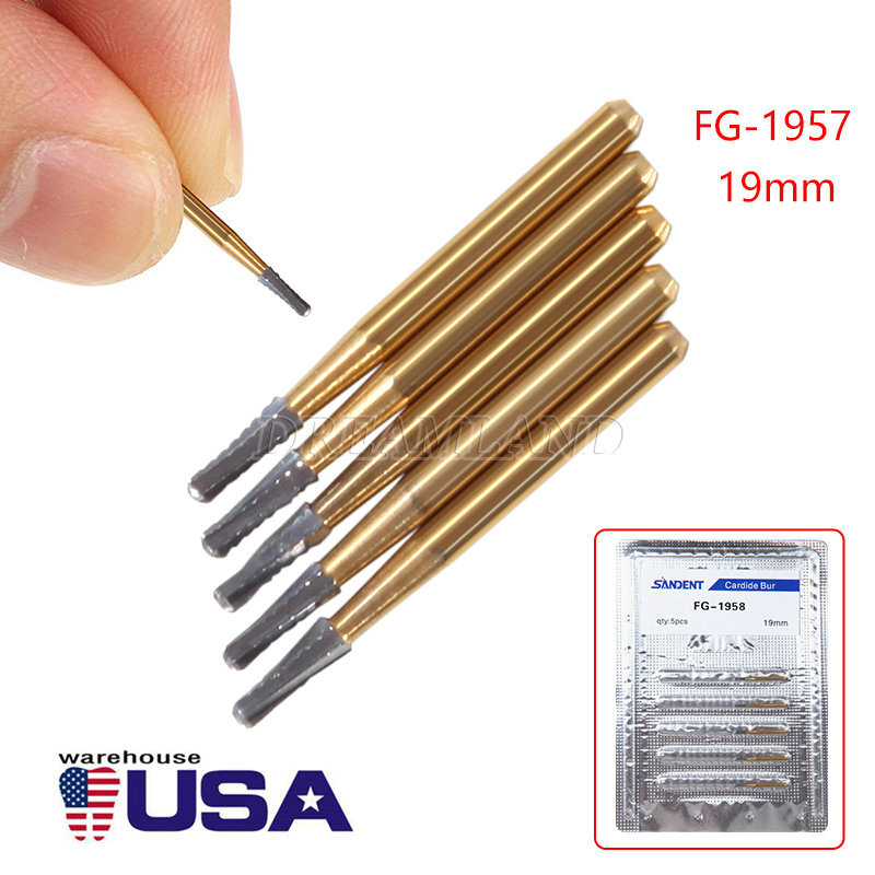 Dental Orthodontic Trimming and Finishing Carbide Burs Need Egg for HP, 10PCS
