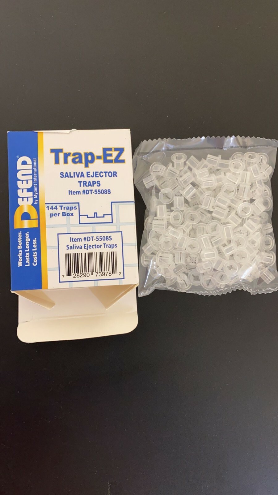 Trap-ez disposable trap saliva ejector screen 144bx Mydent Defend DT-5508s