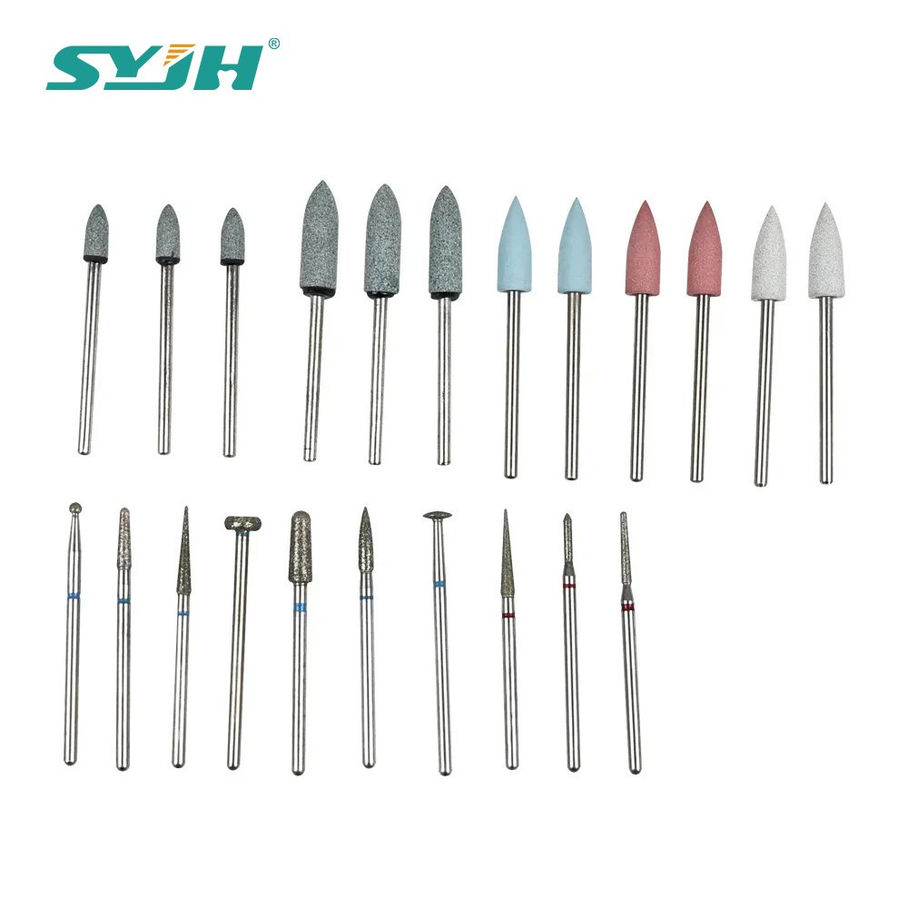 35PCS/Set Dental HP Polishing Kit 2.35mm for Ceramics Low Speed Polisher Brushes