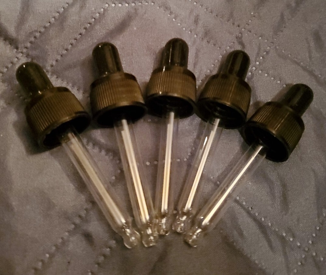 Glass Pipette Dropper 5 Pack Essential Oils Perfume Aromatherapy 8ml