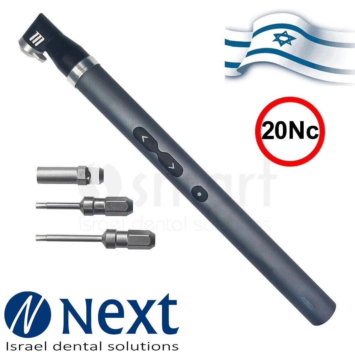 Surgical wireless screw driver torque 20 Ncm 1.27 abutment Israel