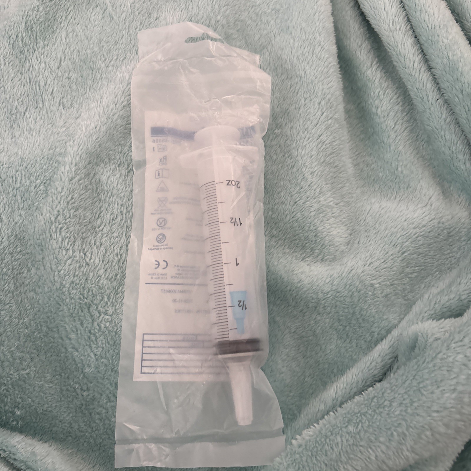 Amsino piston irrigation syringe 60ml tip Adapter EXP 2026-12-20…., (30 Count)