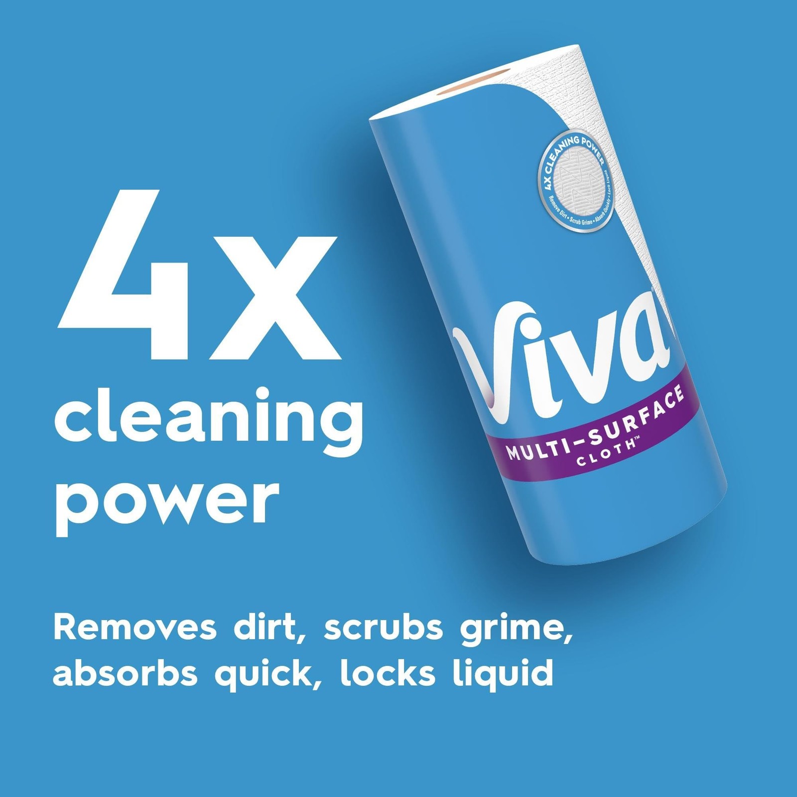 Viva Multi-Surface Cloth Paper Towels, Choose-A-Sheet Size, 12 Super Rolls, 8…