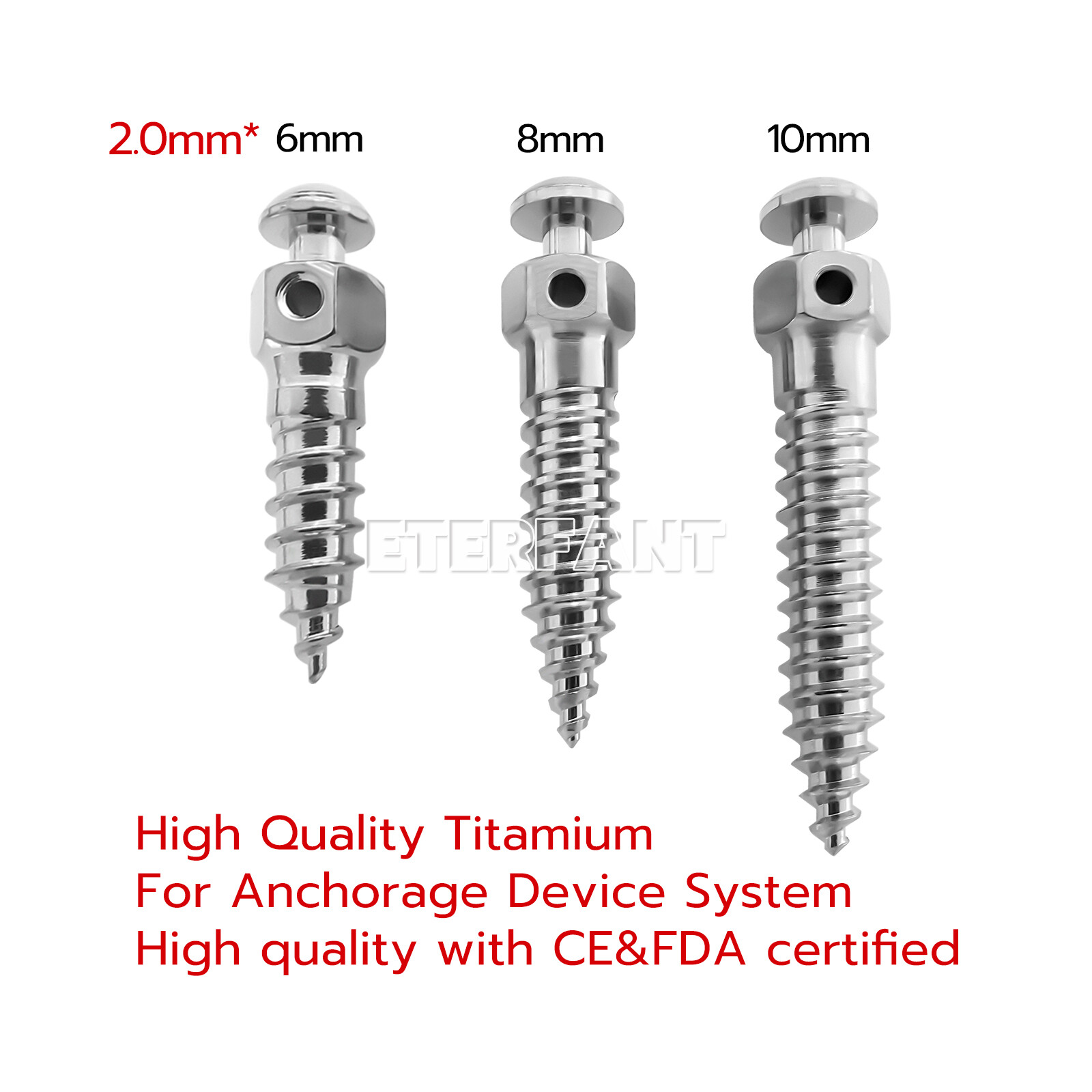 Dental Orthodontic Micro Implants Mini Screw Self-Drilling/Screwdriver