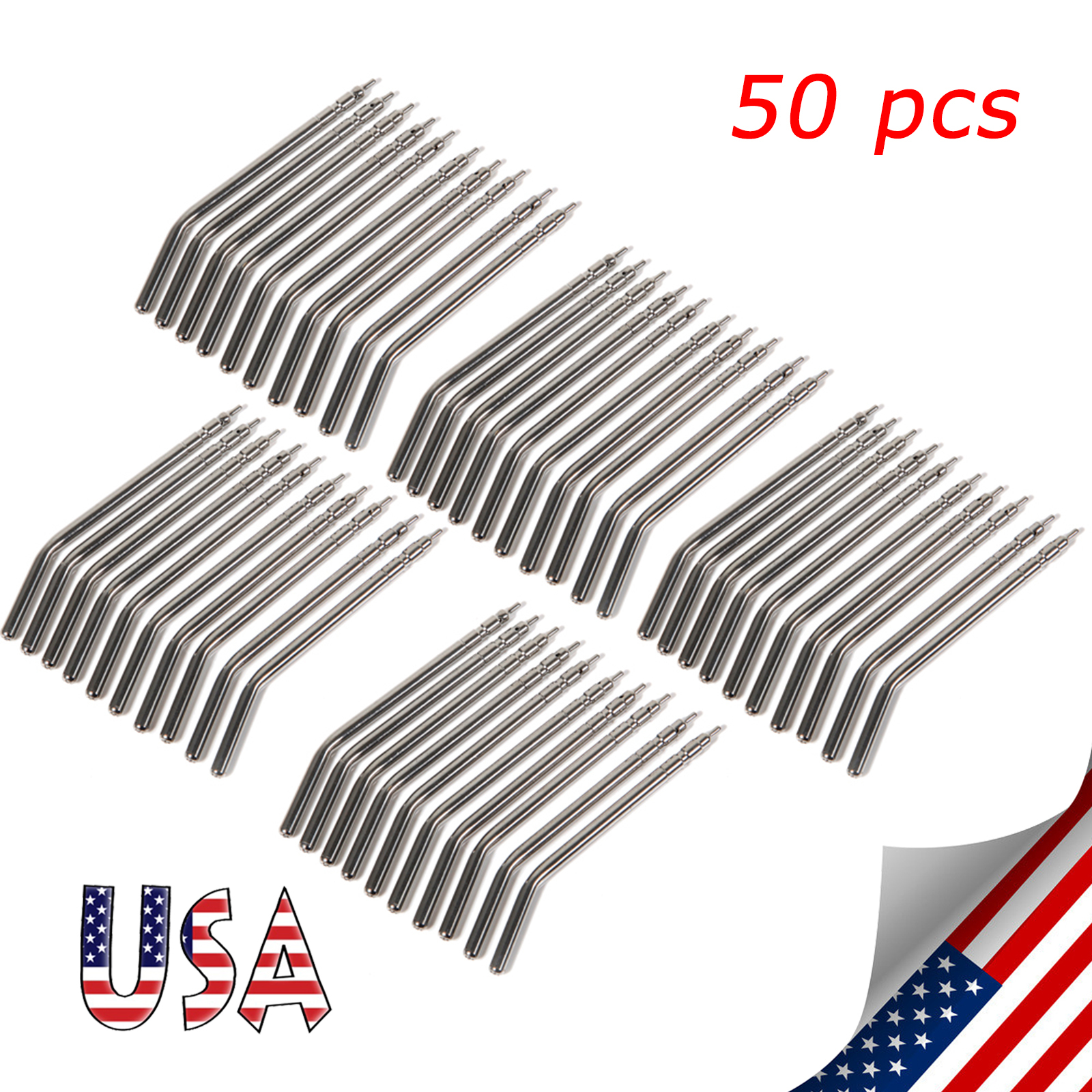 200 pcs Dental Nozzles Tips Tube for 3-Way Dental Air Water Syringe Handpiece