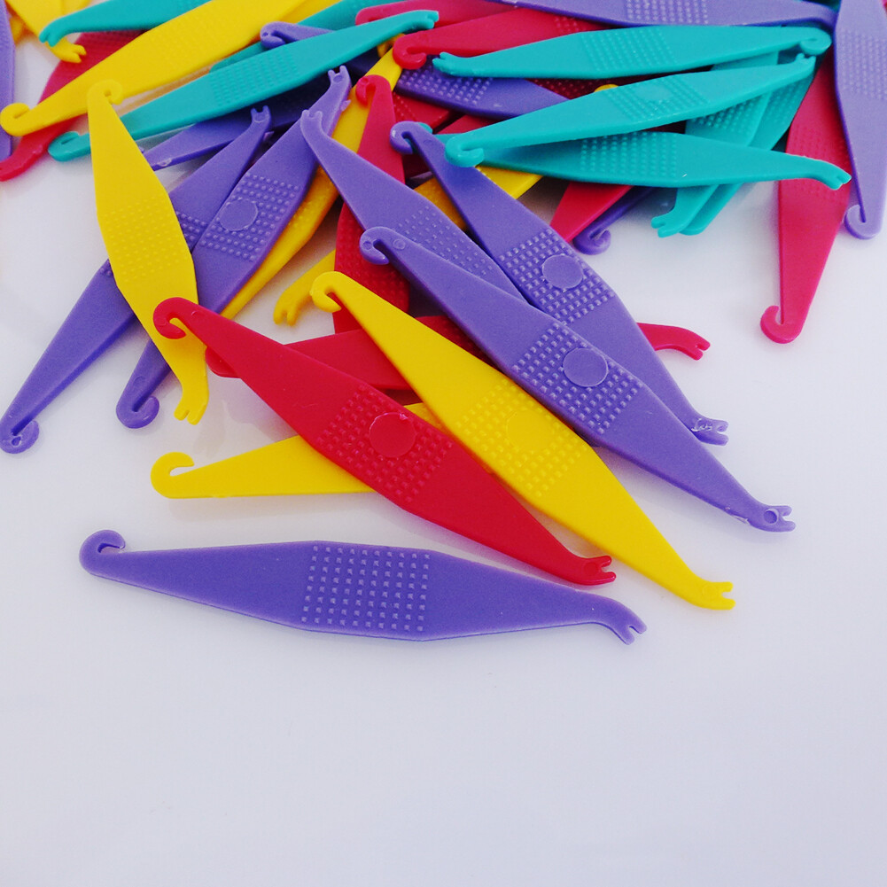 100Pcs Orthodontic Elastic Bands Hook for Placing Bands Easyinsmile Mixed Color