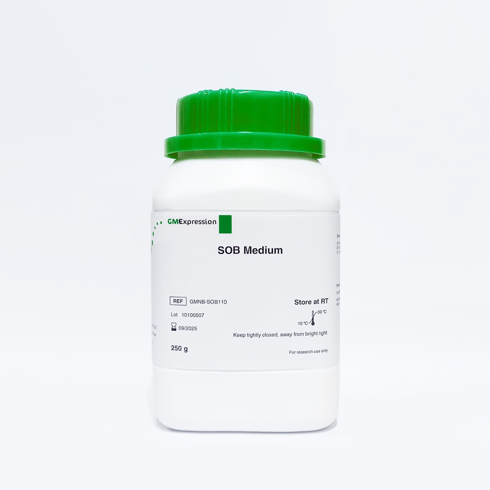 SOB Culture Media | fine powder 250g up to make 8L liquid media
