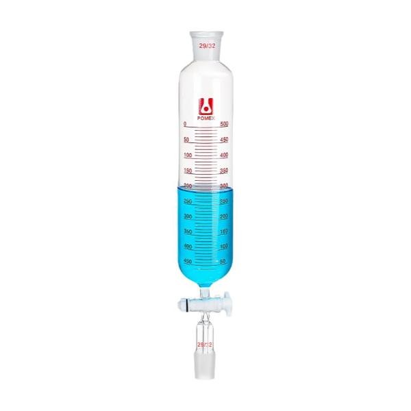 25ml-1000ml Graduated Separation Funnel Borosilicate Cylinder Lab Glassware