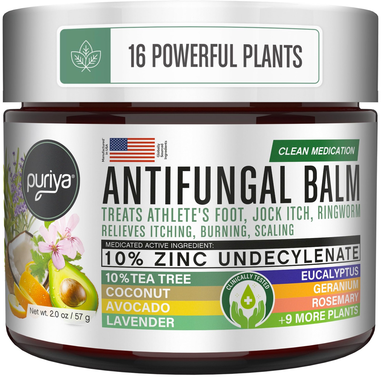 Puriya Antifungal Cream: Athlete’s Foot, Jock Itch, Ringworm, Tinea Versicolor