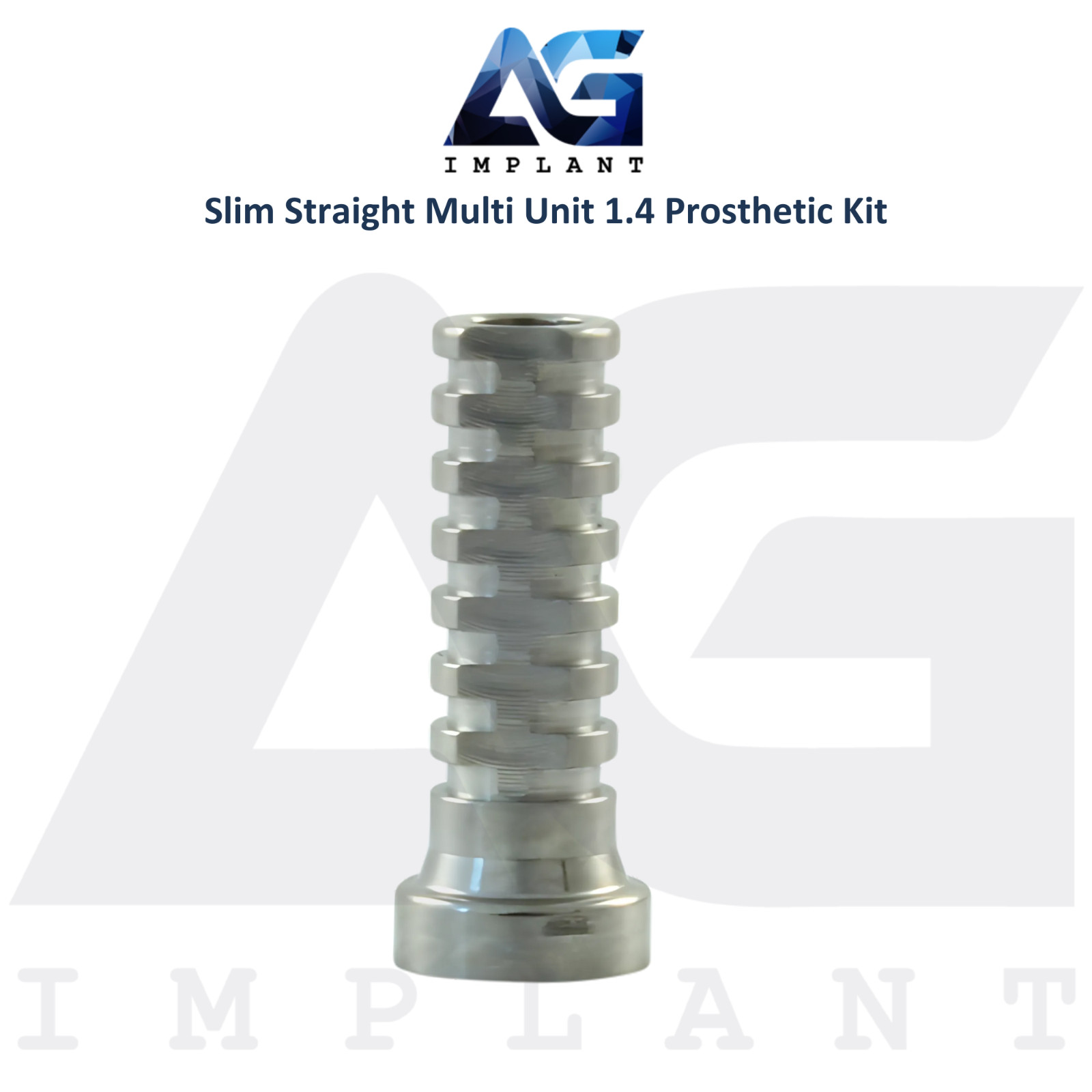 Dental Straight Multi Unit 1.4mm Prosthetic Kit Slim Int Hex 2.0mm System