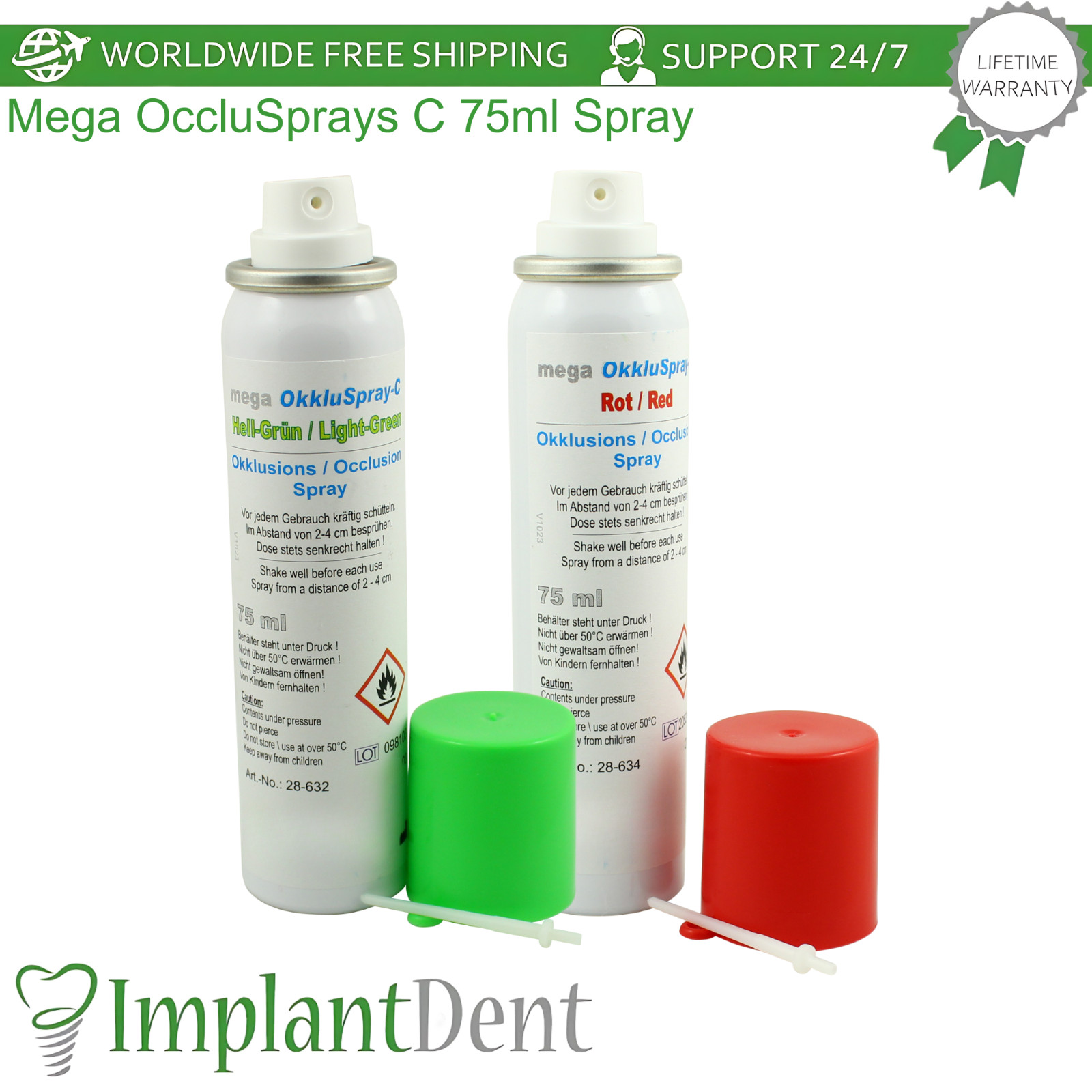 Mega OccIuSprays C 75ml Dental Restoration Bite Adjustment And Optimal Fit Spray