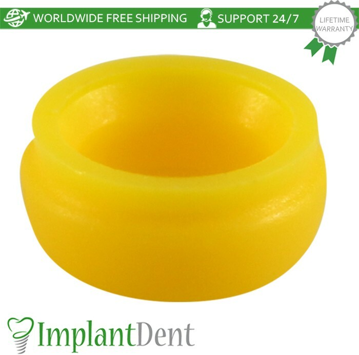 10x Extra Soft Silicone Cap Insert For Loc Low Attachment Dental Prosthetics