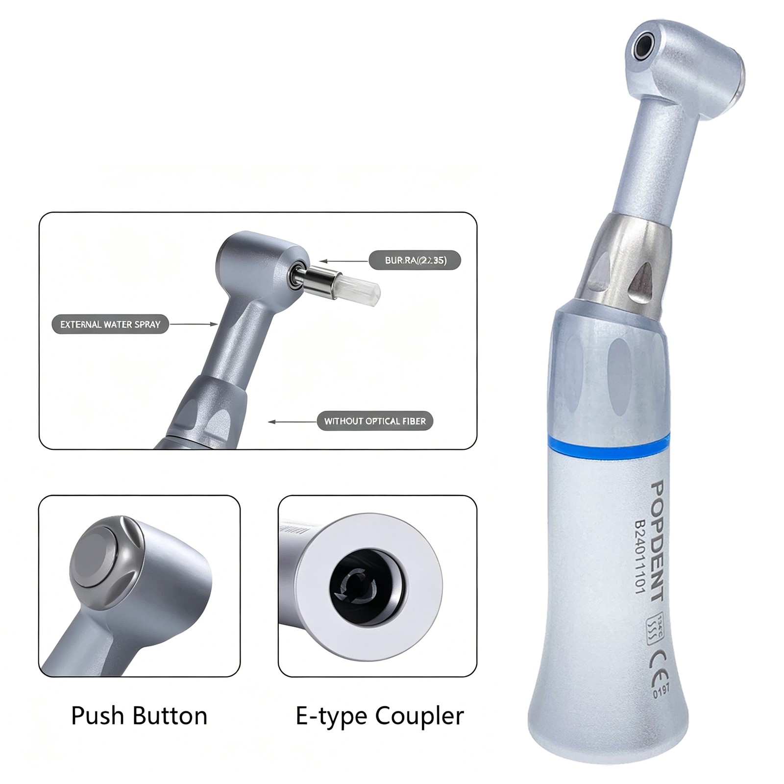 NSK Styl Dental Low Speed Handpiece Contra Angle Smart Bur Smartburs Polymer Bur