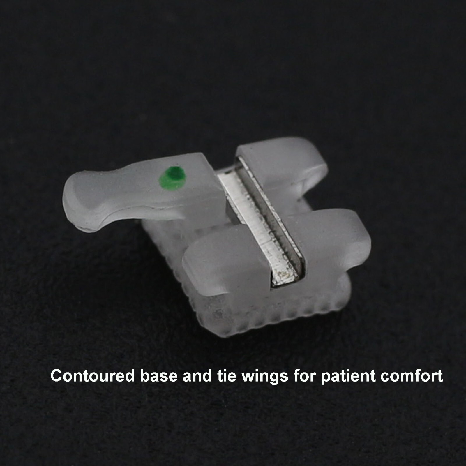 NOBLE Dental Orthodontic Ceramic Brackets Braces Roth MBT 022 3 Hooks Metal Slot