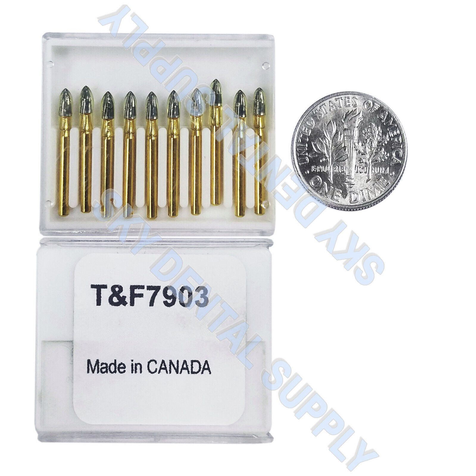 T&F CARBIDE Burs FG7903 TRIMMING & FINISHING Made in Canada 12BLADE (100-10)/pk