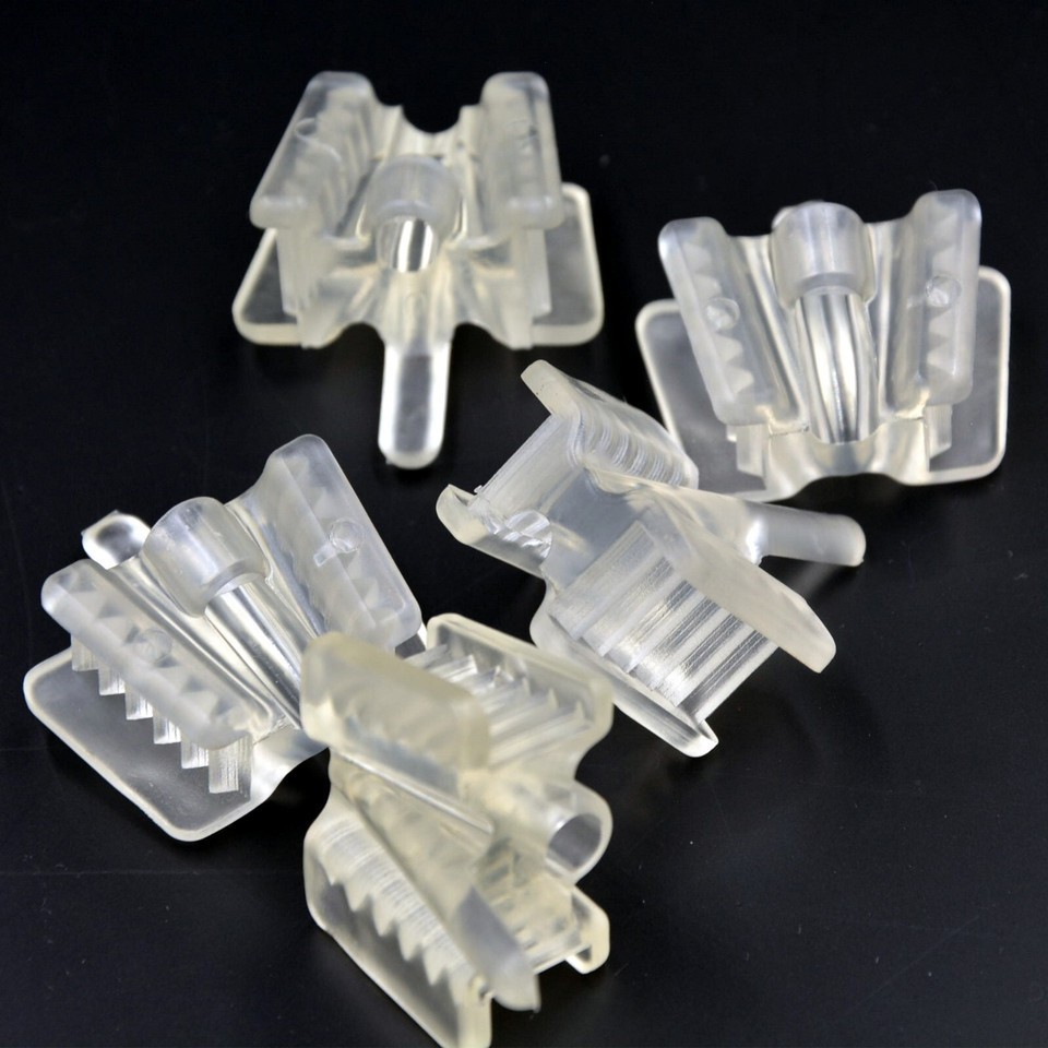 Small Size Dental Saliva Ejector Tips Mouth Prop Support Holding Clear Silicone