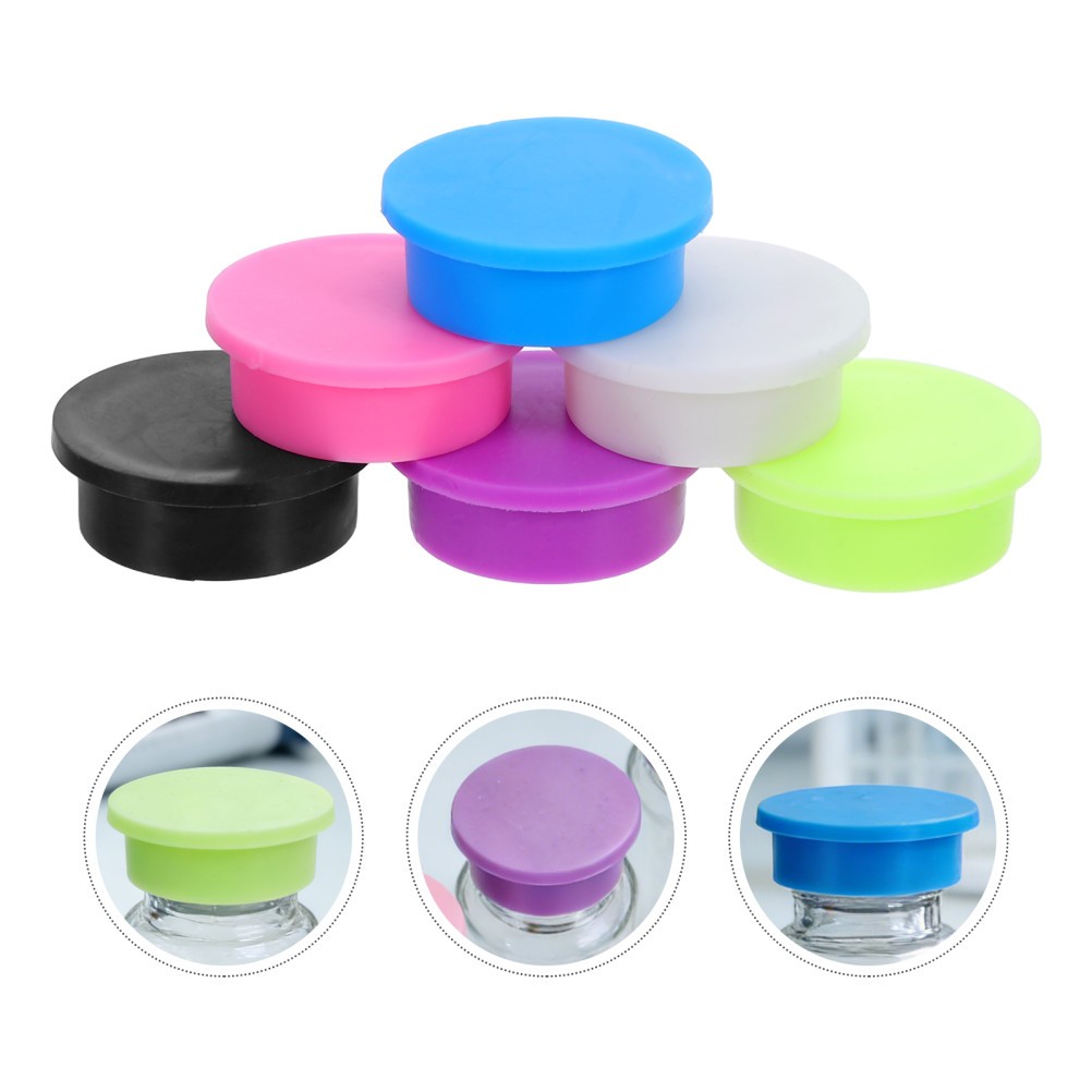 12 Pcs Injection Bottle Protective Cap Airtight Caps for 5ml Vials Glass Colors