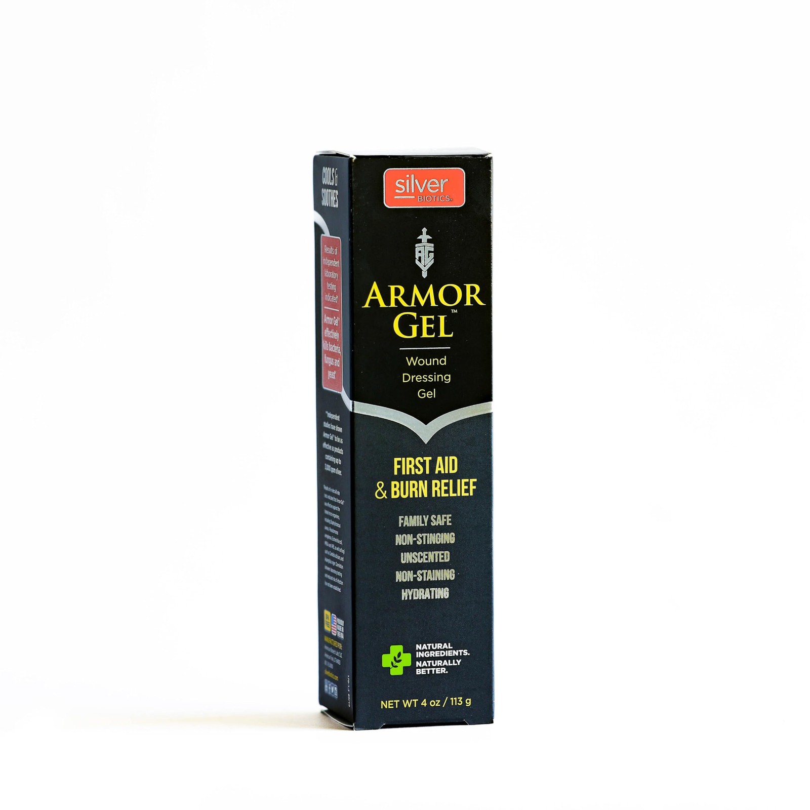 Silver Biotics Armor Gel Wound Dressing Gel | First Aid + Burn Relief 24 PPM Sil
